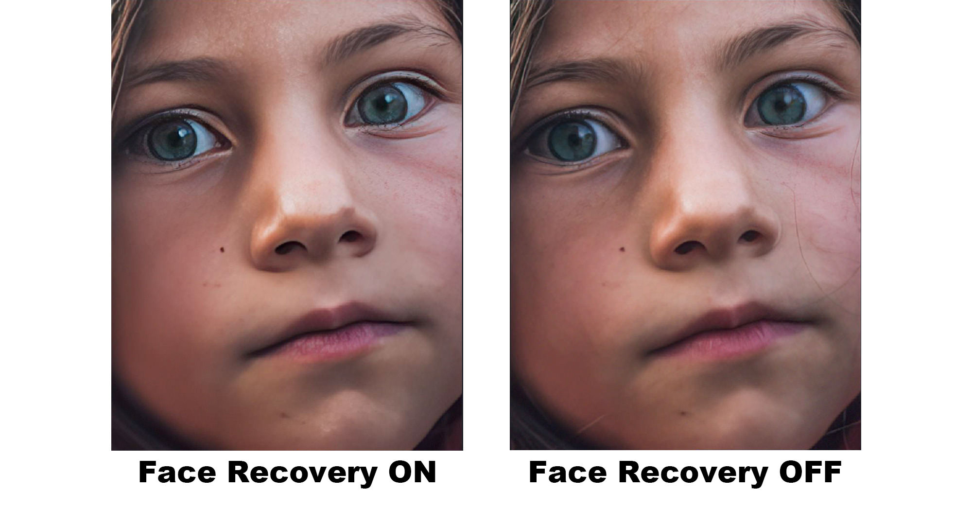 Significant improvements to face recovery when upscaling photos with